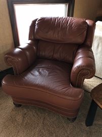 2 Leather armchairs.....