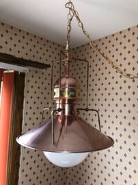 Hanging light fixture (there are 2 total - though only 1 is photographed)
