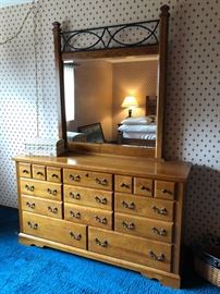 Dresser with mirror