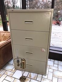 Metal file cabinet
