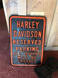 Harley parking sign!