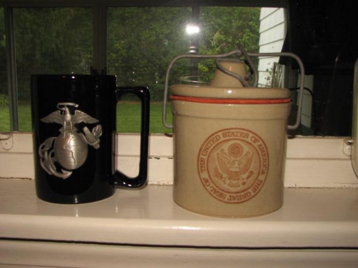 USMC cup, crock