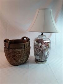 Fill It Yourself Collectors Lamp and Unique Woven Basket https://ctbids.com/#!/description/share/55757