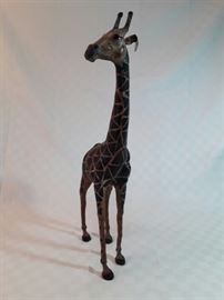 Vintage African Safari Leather Giraffe https://ctbids.com/#!/description/share/55770