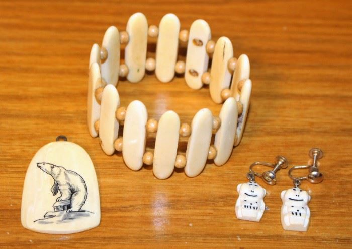 Ivory Jewelry from Alaska
