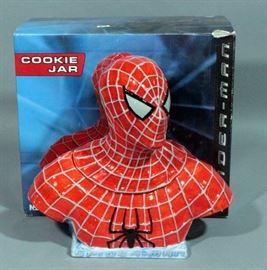 NECA Spiderman Cookie Jar In Original Box