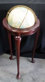 Crams Imperial World Globe With Wooden Display Table 38" x 24"