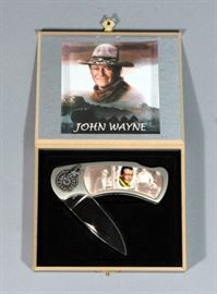 John Wayne Collectible Pocket Knife In Decorative Display Box