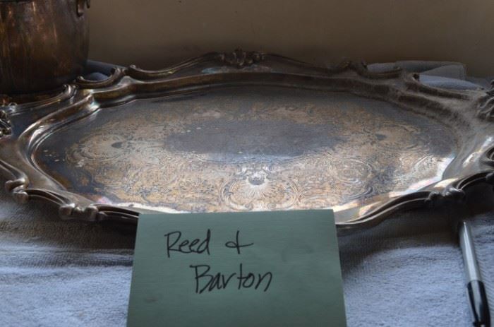 Reed Barton Silver serving tray