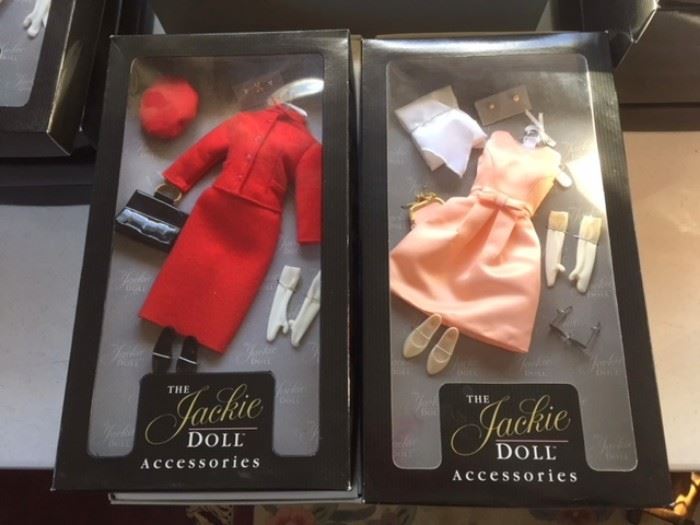 More outfits for Jackie Kennedy doll, new in box.