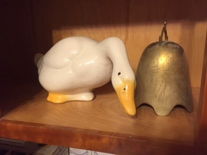 In a kitchen cabinet. Two objects from a long ago China. 