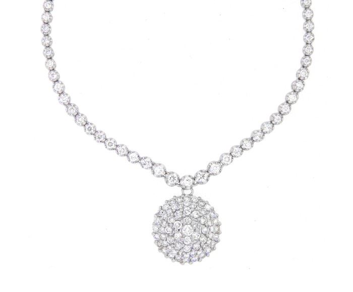 8.88CT 18K Diamond Necklace