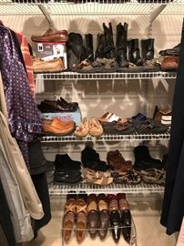 Shoes, Boots, and more Shoes!  Men's are a size 10, Lady's - size 6.  