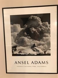 Iconic Ansel Adams Framed Prints are also adorning the walls.  