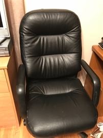 Very nice faux-leather office chair.  