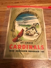 These are absolutely AMAZING!!  Many paper items just don't survive, but that isn't the case with these 1949 and 1950 St. Louis Cardinals Souvenir Programs.  