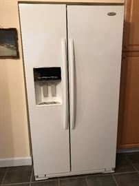 A Whirlpool Gold Side-by-Side Refrigerator could be yours...  Very clean, runs great!  