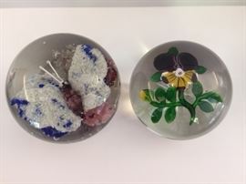 Antique Bacarrat paper weights