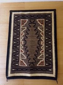  Two Grey Hills Navajo rug