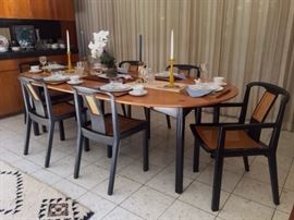 Mid-Century modern Baker dining set