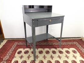 Steel Foreman's Desk w/Key