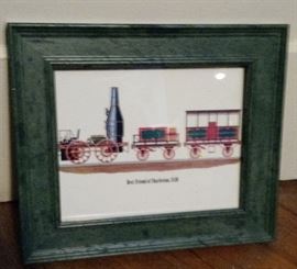 Framed souvenir print from Charleston, SC
