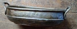Small hammered brass bowl