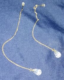 Long dangling earrings