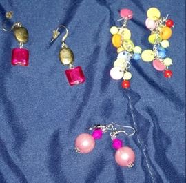 Dangly pierced earrings