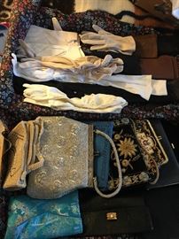 Vintage purses and gloves