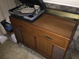 Mid century stereo consol