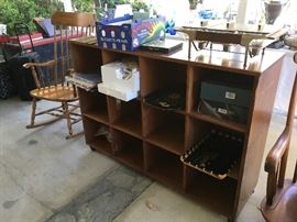 Solid wood Shelf on wheels