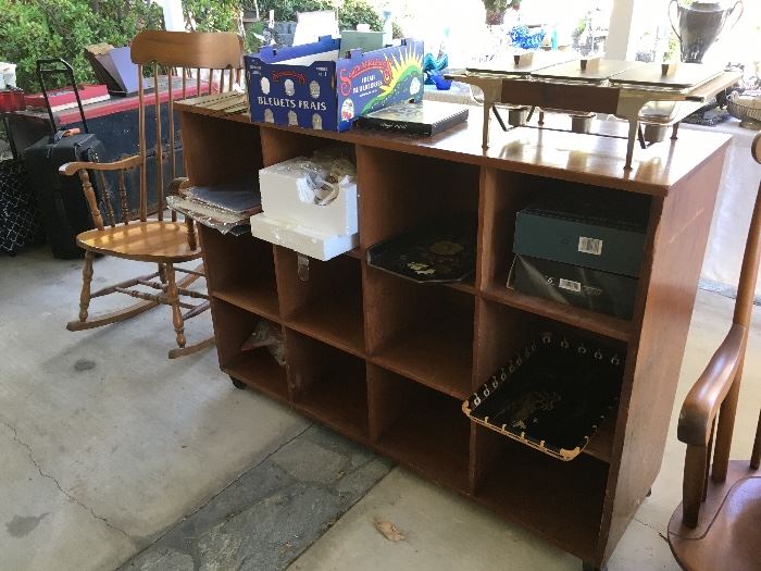 Solid wood Shelf on wheels