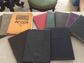 Antique yearbooks