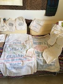 Vintage sugar sacks