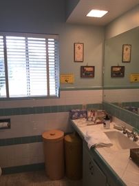 Totally Retro Aqua bathroom--PLUS we have a Pink one to see too