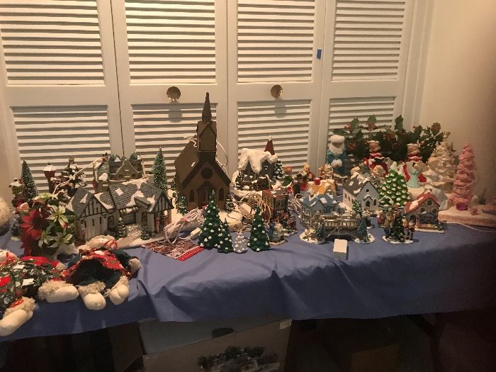 Christmas items. Several villages