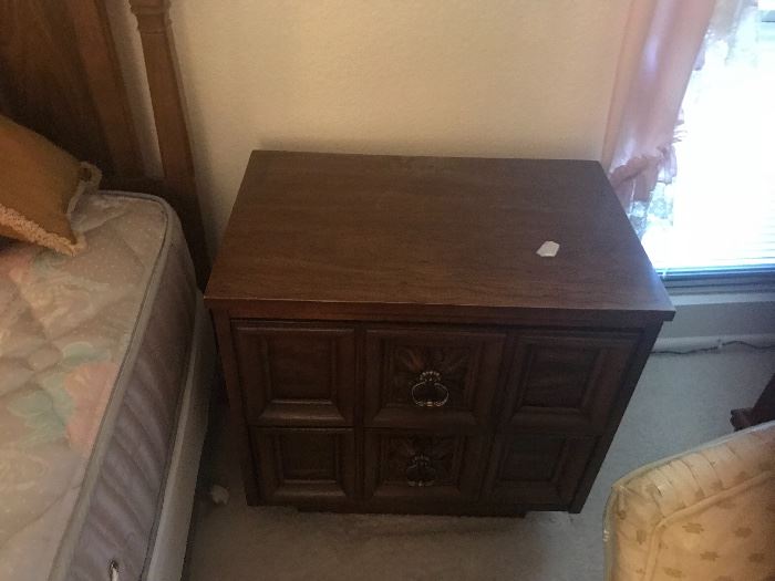 One of 2 end tables.