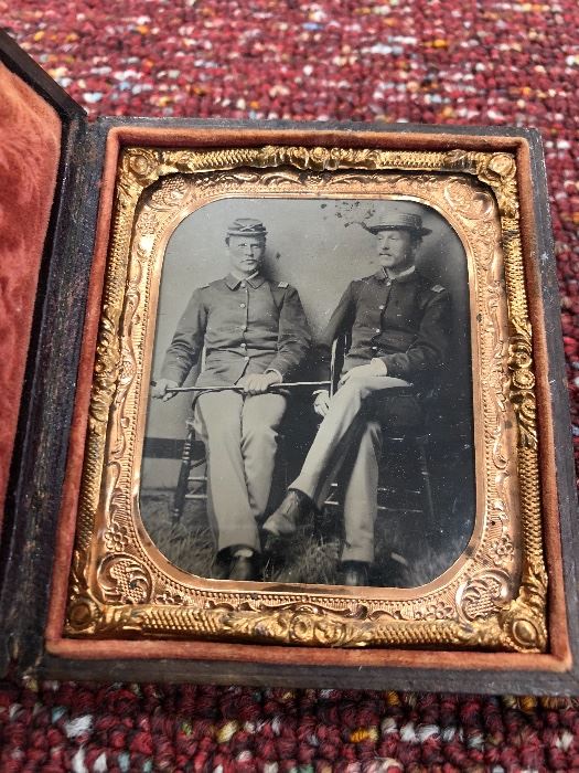Original Union Civil War Soldiers Cased Tintype