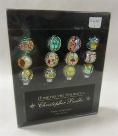 CHRISTOPHER RADKO FANTASIA SPREADERS IN BOX. HOME FOR THE HOLIDAYS 