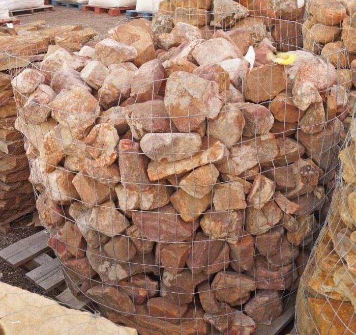 Basket of 38 Creek Stone  Landscaping Rocks  ...