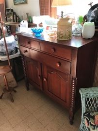 Another photo of cherry sideboard/buffet.  