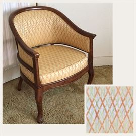 Vintage upholstered chair in excellent condition