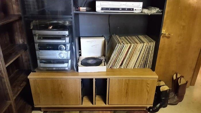 Vinyl and stereo equipment