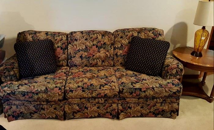 Tapestry sofa