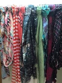 Lots of fun scarves for cooler weather!