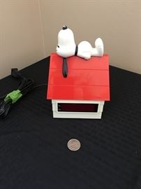 Vintage Snoopy alarm clock.