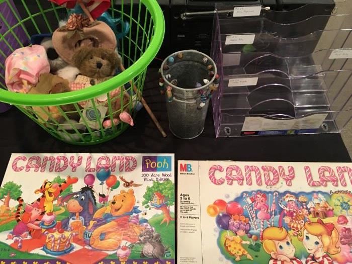 Vintage Candy Land games.