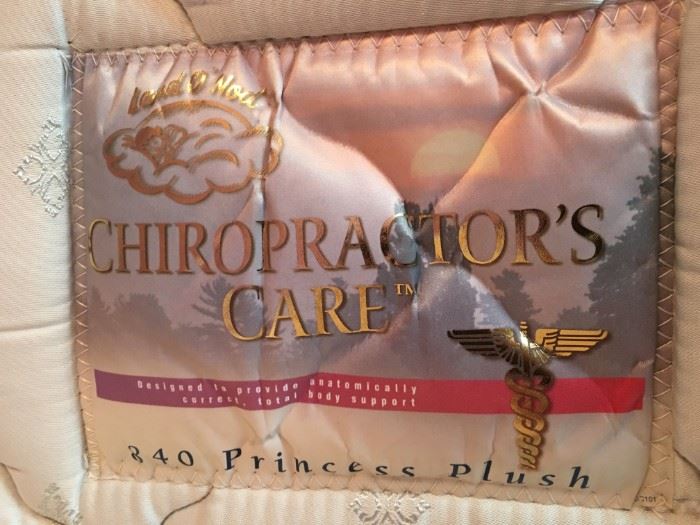 Queen Chiropractor's Care mattress and box spring.