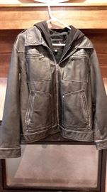 Guess Men's leather jacket, size XL